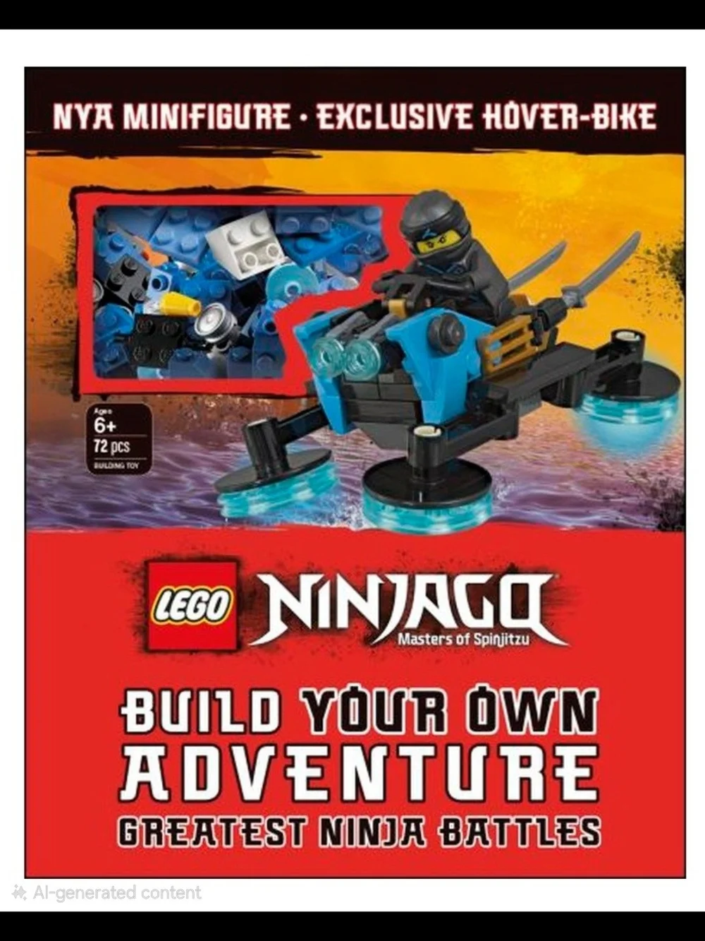 LEGO Set 11915 NINJAGO Build Your Own Adventure Parts - Nya Minifigure